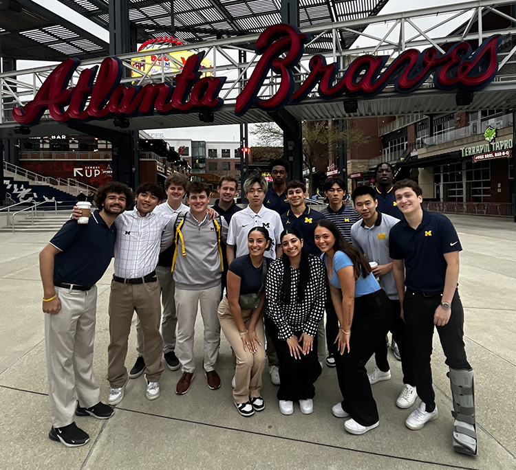 SBIC group members at the Atlanta Braves baseball park